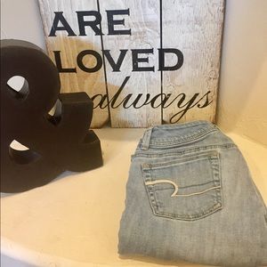 American Eagle size 0 jeans.